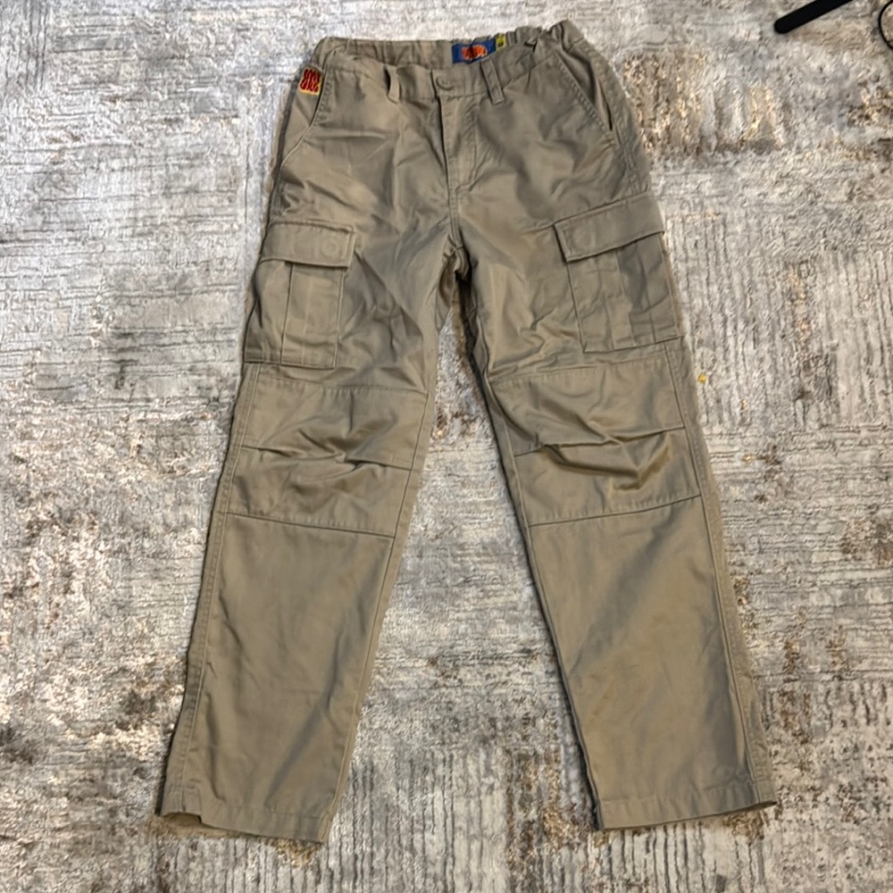 Men's Relaxed Fit Tan Cargo Jeans